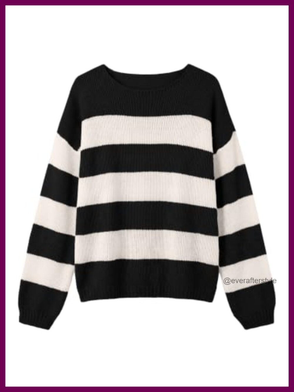 Oversized Color Block Pullover Sweater Lightweight Knit Womens